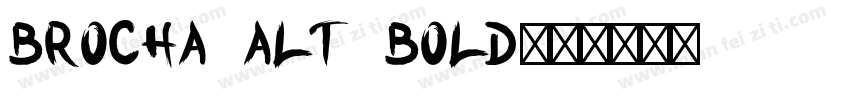 Brocha Alt Bold字体转换